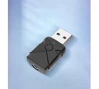 5 in 1 USB Bluetooth 5.4 ricevitore trasmettitore audio senza fili adattatore scheda audio 3,5 mm Aux musica per TV computer auto altoparlante PC