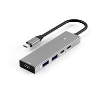 5 in 1 UsbC HUB Alluminio UsbC Splitter Adattatore UsbA UsbC USB3.2 Docking Station 10Gbps Trasferimento Dati Veloce