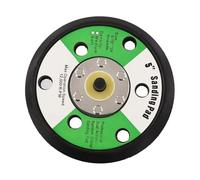5 in 125mm Hook and Loop Backing Pad per levigatrice ad aria lucidatrice 6 fori 5/16 "Unf Thread 10000 RPM PU Flex Support per levigatura orbitale e strumenti di lucidatura