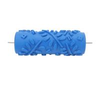 5 Inch Patterned Paint Roller | Rubber Texture Tool for Walls/Cabinets/Doors | Decorative Wall Painting Roller, Reusable & Washable