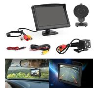 5 inches TFT LCD Car Monitor dello schermo + 4LED Car Rear View Camera Kit Y H7