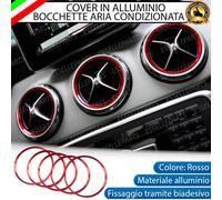 5 INSERTI BOCCHETTE ARIA CONDIZIONATA ROSSO ADESIVI MERCEDES CLASSE A W176