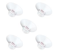 5 inserti flangiati da 13/15/17/19/21 mm x 1 compatibile con Momcozy M9/M6/M5/S12 Pro/S9 Pro/V1 Pro/V2 Pro tiralatte indossabile, ricambio per pompa Momcoy, inserto flangia senza BPA, OEM, parti non