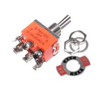 5 interruttori a leva per accensione/spegnimento | E-TEN1021 1122 1221 1321 - Interruttore a pulsante di accensione, 250 V, 15 A, interruttore a leva (1322 ON OFF ON)
