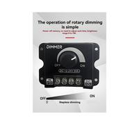 5 Interruttori Dimmer LED per Strisce LED, Dimmer Monocromatico 12V-24V 30A, Controller PWM Digitale A Regolazione Continua per LED.