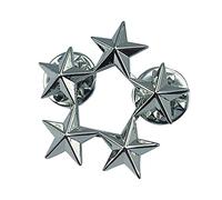 5-Inverno Stella Badge Moda Lapel Penne Per Le Donne Camicia Camicia Abiti Borsa Ornamento Cinese Rang Badge Servizio Dipendenti Icona Segni, C, come descritto