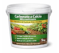 5 KG Carbonato di Calcio Micronizzato per Orto e Giardino - Correttivo del Terreno e Rinforzo Naturale delle Piante - Ideale per Pomodori, Ortaggi, Alberi da Frutto e Vite
