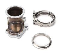 5 kit adattatore di conversione con conversione a banda a fascia downpipe per 2004-2008 non STI 2002-2007 Baja 2004-2006 -2x Aero Aero Performance in lega di ferro 3 pollici