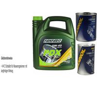 5 L FANFARO Olio Motore PDX 5W40 API SN/SM/CF 2xMANNOL Leak Stop Motor Flush