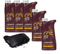 5 L MANNOL ATF AG55 FEBI Filtro Olio Cambio Per Audi A6 Avant 3.0 50 TDI Mild