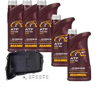 5 L MANNOL ATF AG55 FEBI Filtro Olio Cambio Per VW Touareg 3.0 TDI Audi Q7 A4