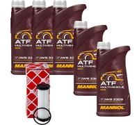 5 L MANNOL ATF Multivehicle JWS Set Filtro Olio Cambio per Ford C-Max II 1.5