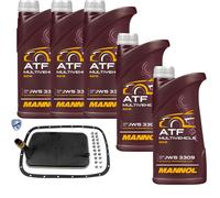 5 L mannol Atf Multivehicle Jws Vaico Filtro Olio Trasmissione per BMW X5 3.0d
