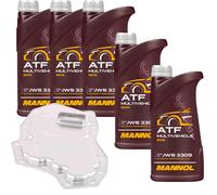 5 L mannol Atf Multivehicle Jws Vaico Filtro Olio Trasmissione per Nissan NP300