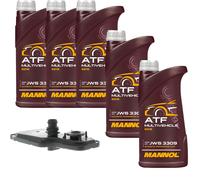 5 L mannol Atf Multivehicle Jws Vaico Filtro Olio Trasmissione per Opel Antara
