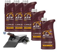 5 L mannol Atf Multivehicle Jws Vaico Filtro Olio Trasmissione per Volvo C70 II
