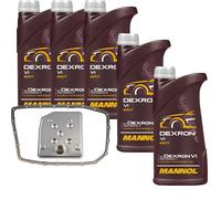 5 L MANNOL Dexron VI FEBI Filtro Olio Cambio Per Ford TKE 3.2 TDCi 4x4 2.2 FORD