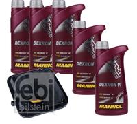 5 L MANNOL Dexron VI Febi Filtro Olio Trasmissione per Dodge D1 Dc Dh DM Dr 3.7