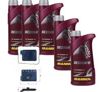 5 L mannol Dexron VI Mahle Filtro Olio Trasmissione per Hyundai Tle 1.6 GDI 2.0