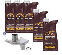 5 L MANNOL Dexron VI VAICO Filtro Olio Cambio Per Nissan Murano II 3.5 4x4