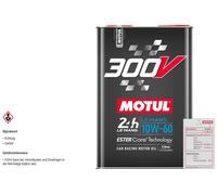 5 L Motul Olio Motore 300V 10W-60 Le Mans Ester Core Rennsport