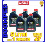 5 L olio motore ECOLOGICO MOTUL NGEN5 10W40 moto scooter API SP1 JASO MA2 05MO49