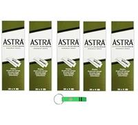 5 lame Astra Superior Platinum, confezione da 100 pezzi + portachiavi Beni Culinari