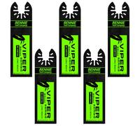 5 lame bimetalliche da 35 mm di larghezza, extra lunghe, per legno e | Compatibile con Dremel, Fein, Multimaster, Makita, DeWalt, ecc. Lama oscillante Multitool Cutter Set per legno, metallo