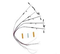 5 Lampade LED Banchina Ferrovia OO HO Bianche(Double Head) | 5 lampade bianche, luce LED , scala OO/HO, per diorami e plastici ferroviari dettagliati