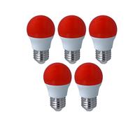 5 lampadine a LED rosse per feste, 4 W, E27 Extrastar (E27RED)