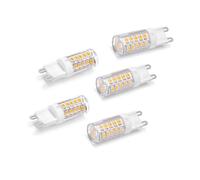 5 lampadine g9 lampadina led 4.8 w = 60 w luce calda per lampadario applique [EEK: E]