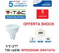 X10 LAMPADINA LED GU10 7W FARETTO SPOTLIGHT CHIP SAMSUNG 38° - SKU 165 / 166 / 1