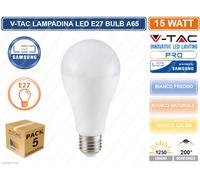 LAMPADINA LED E27 15W BIANCO NATURALE CHIP SAMSUNG VT-215-LED160 V-TAC