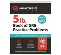 5 lb. Book of GRE Practice Problems: 1,400+ Practice Problems in Boo (Tascabile)