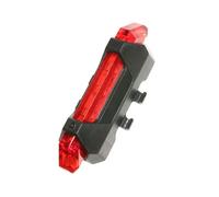 5 led 2 funzioni Fanalino posteriore usb su reggisella o foderi P2R Nero