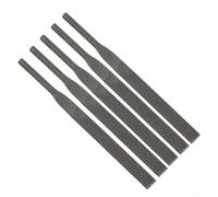 5 lime pneumatiche ad aria per sbavare e modellare vetro, metallo, roccia e legno, piccole lime da 5 x 140 mm con tipi piatti, semicircolari, triangolari e rotondi (lima piatta)