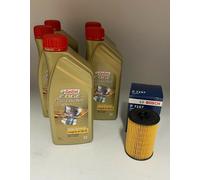 5 LITRI CASTROL EDGE LONG LIFE III 5W30 + FILTRO OLIO BOSCH AUDI VW 1.6 2.0 TDI