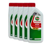 5 LITRI CASTROL GTX 5W-30 C4 Olio Motore Renault RN0720, MB 226.51, 5x1 Litro
