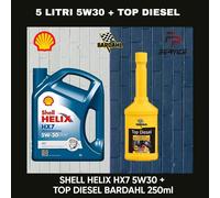 5 LITRI DI SHELL HELIX HX7 PROF AV 5W30 ACEA C3 VW 502/505.01 OLIO + TOP DIESEL