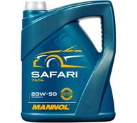 20 (4x5) Litro Mannol 20W-50 Safari Olio Motore per Motore Api Sn /