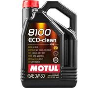 MOTUL 8100 ECO-CLEAN SAE 0W-30 C2 TANICA 5LT OLIO MOTORE ACEA C2, ILSAC GF-6A