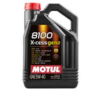 5 Litri Motul 8100 X-CESS XCess 5W-40 GEN2 Olio Motore Acea A3 B4 OPEL LL B-025