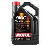 5 Litri Motul 8100 X-CESS XCess 5W-40 GEN2 Olio Motore Acea A3 B4 RN0710 RN0700