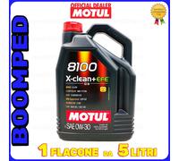 Olio Motul 8100 X-Clean + Efe 0W-30 5L Ce U