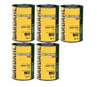 5 Litri Nuovo Bardahl Bardhal Technos 5W40 XVS C3 Olio Motore Auto 100%Sintetico