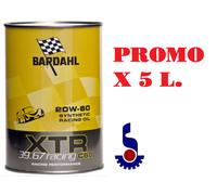 5 LITRI OLIO BARDAHL XTR 20W60 C60 39.67 RACING AUTO