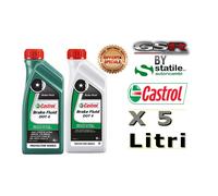 5 Litri Olio-Lubrificante Castrol Freni Brake Fluid Dot 4 Lt.1