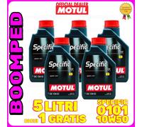 5 LITRI Olio Motore 100% Sintetico Motul 10w50 Specific ABARTH 0101 C3 SN 05MO79