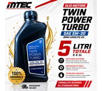 5 LITRI OLIO MOTORE AUTO BMW 5w-30 TWIN POWER TURBO LONG-LIFE 04