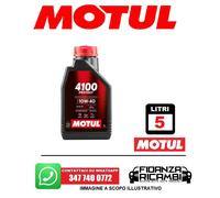 5 LITRI OLIO MOTORE AUTO MOTUL 4100 PROTECT 10W-40 API PERFORMANCE SL/CF
